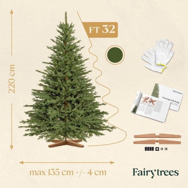 Knstliche Bayerische Tanne 220 cm | FairyTrees FT32