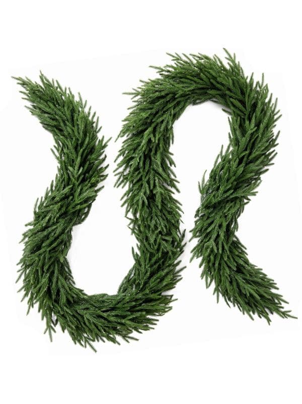 Weiche Weihnachtsgirlande Slim 200 cm f&uuml;r Tisch, Fenster, Treppengel&auml;nder