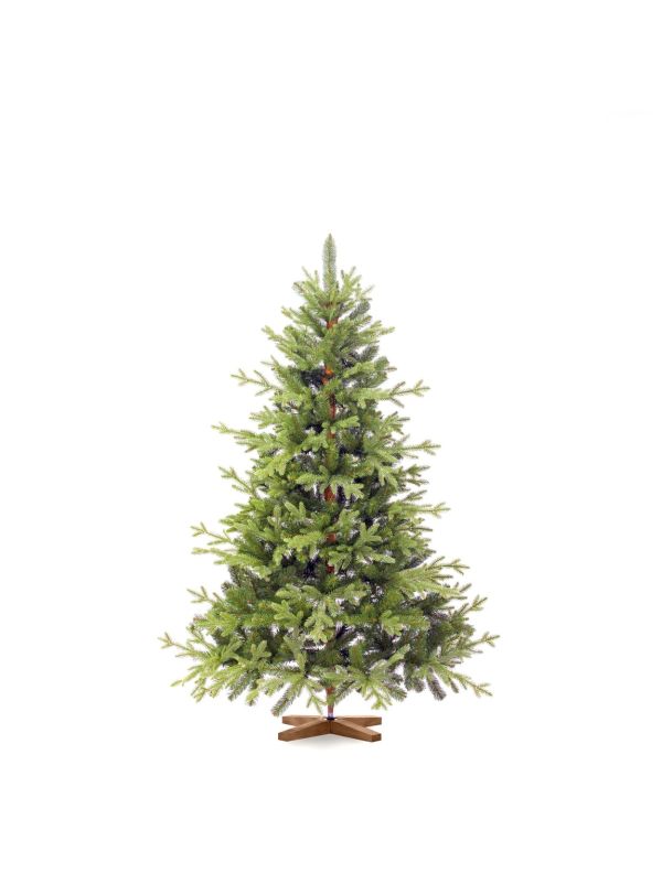 Künstlicher Weihnachtsbaum BAYERISCHE Tanne Natur Premium PE Fairytrees FT32 150 cm