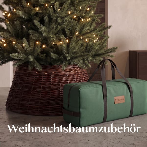 FairyTrees Tasche für Weihnachtsbaum mit Reißverschluss